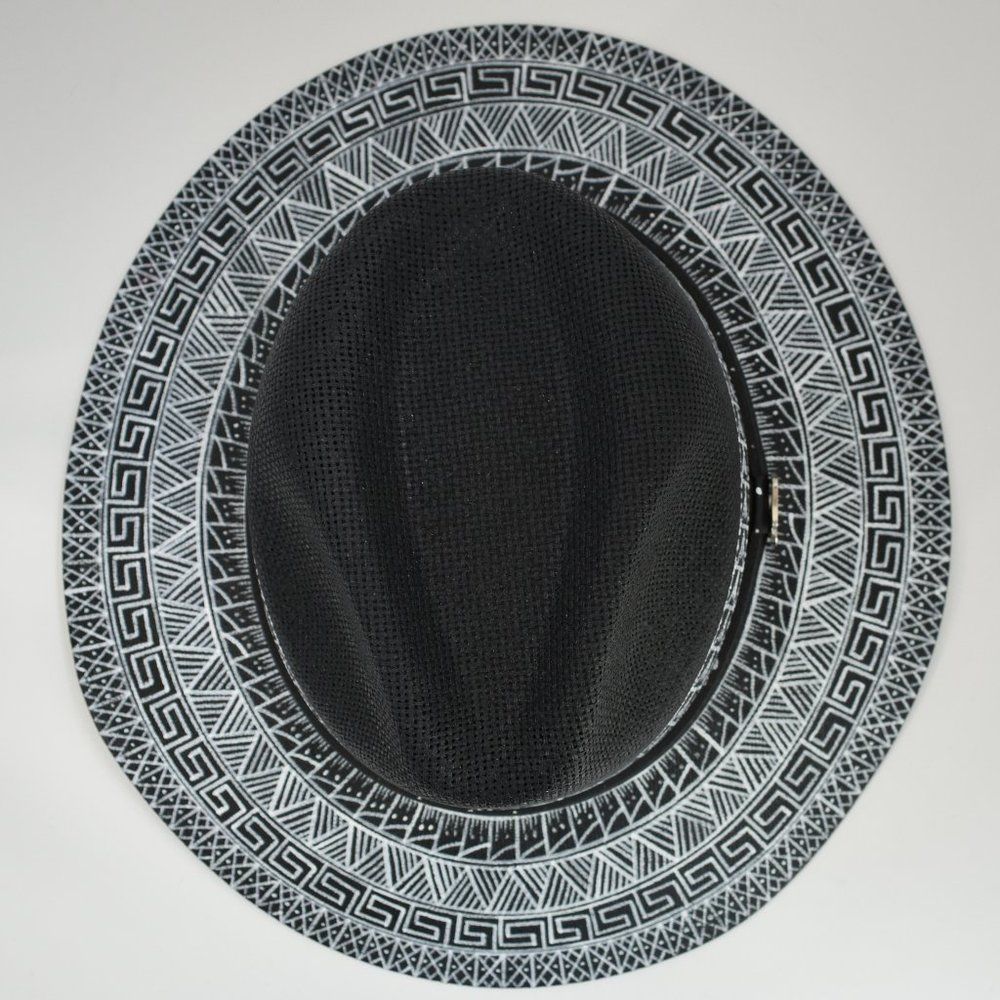 Hand-Painted Mexican Sombrero Jute Sun Hat